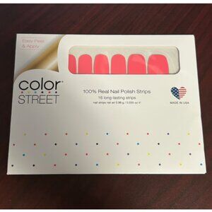 Color Street nail polish strips Caribbean coral